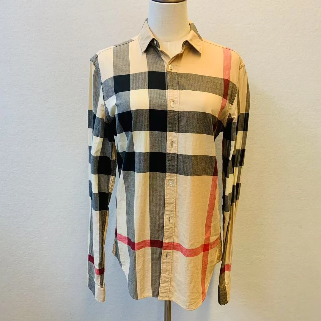 99新 BURBERRY/博柏利 海囤 巴宝莉衬衫S码/XL79207