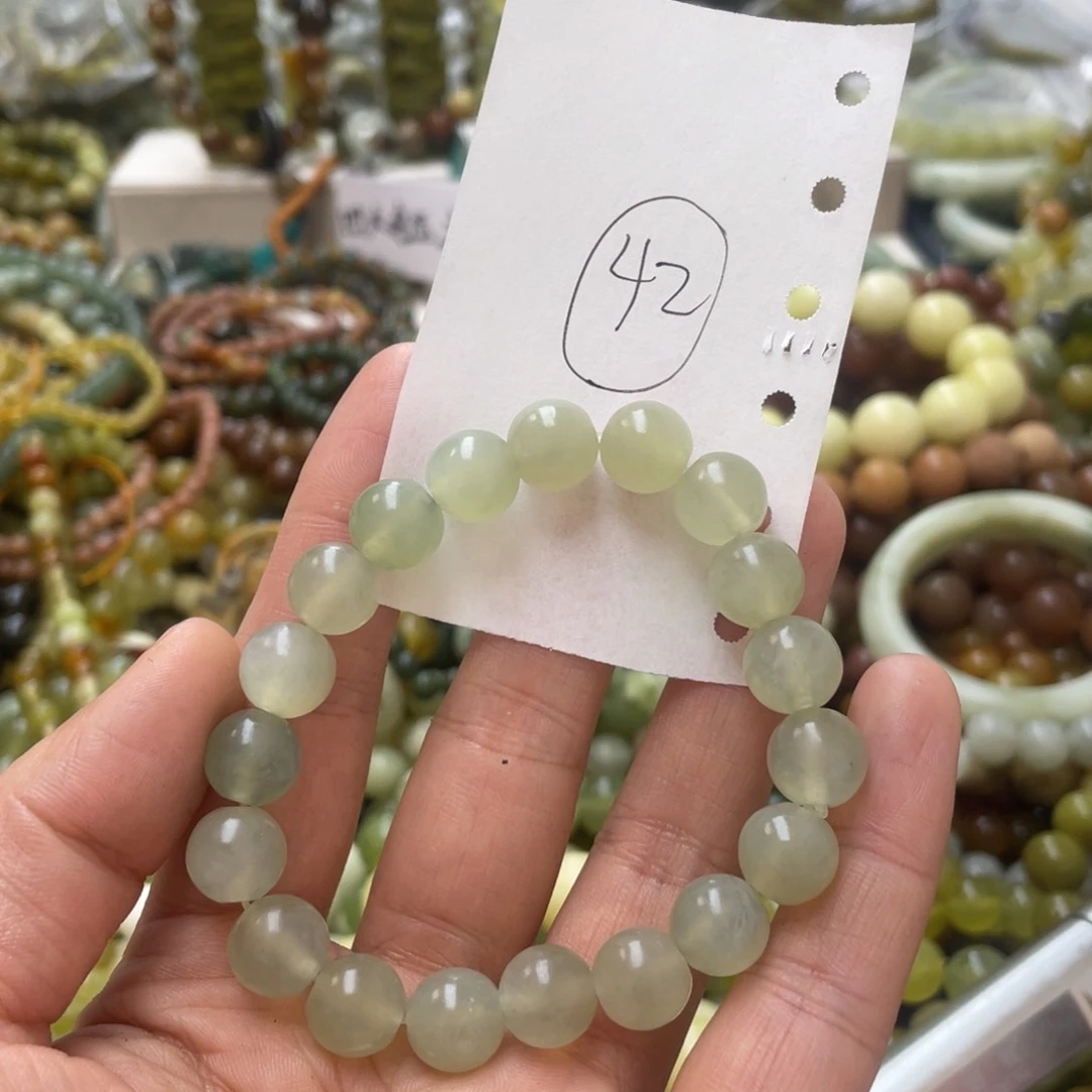 蛇纹石玉手链未镶嵌