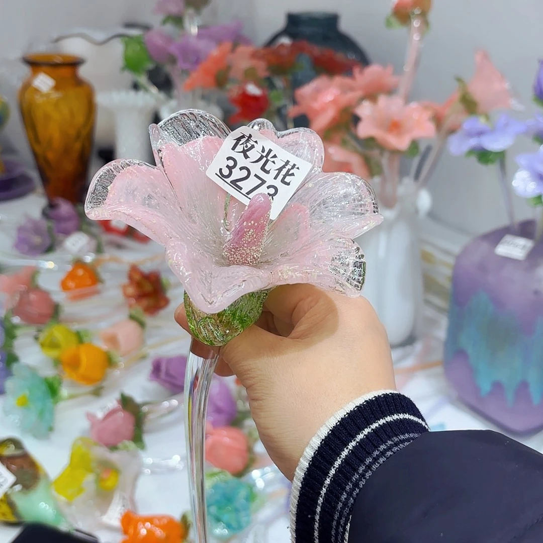 3273断杆安妮家居琉璃花瓶摆件