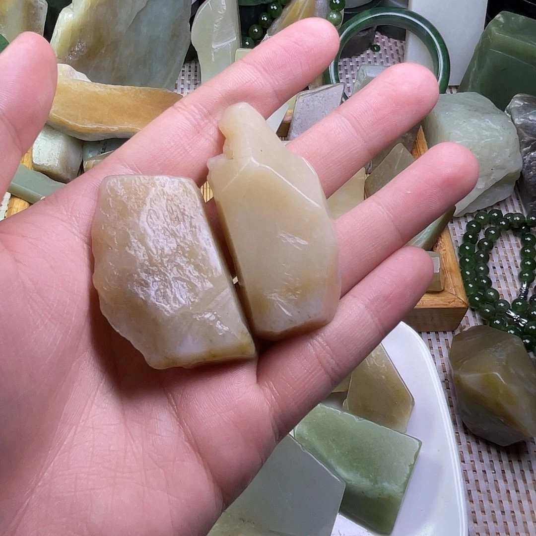 未镶嵌和田玉珠宝半成品巜****゛