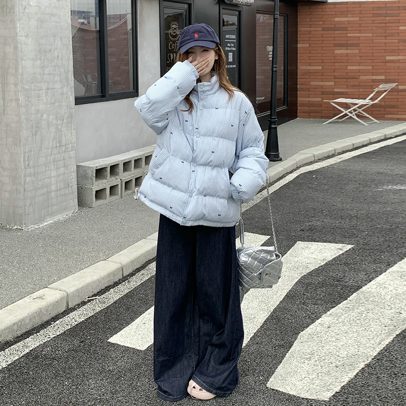 2025冬季新款韩版爆款女生休闲棉服小个子时尚百搭加厚面包服外套