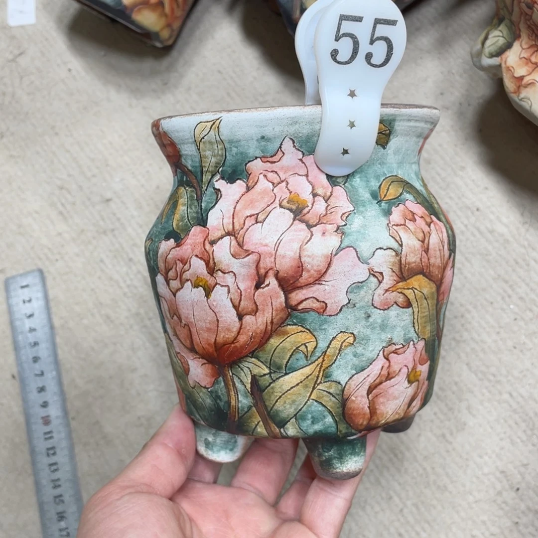 紫砂花盆维*妮陶瓷多肉花盆精品