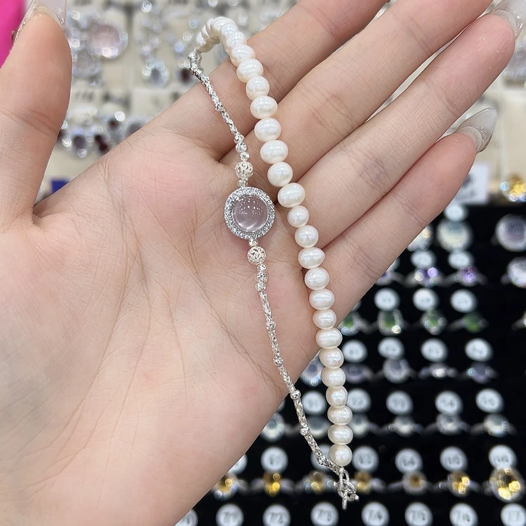 小***兒银S925镶嵌芙蓉石戒指