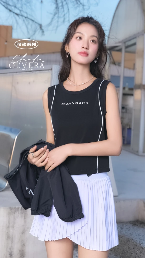 81806女士砍袖背心棉质百搭夏季舒适柔软