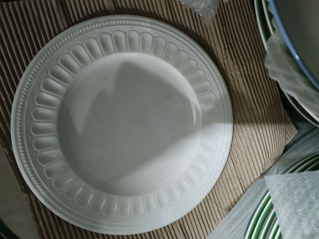 浮雕平盘复古家用西餐盘汤盘菜盘