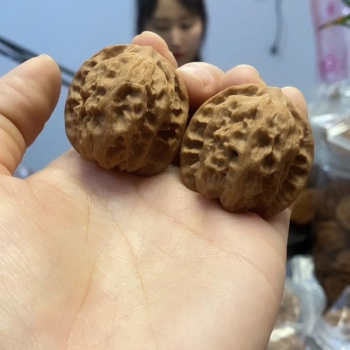 文玩核桃把件37野狼蜡皮小众