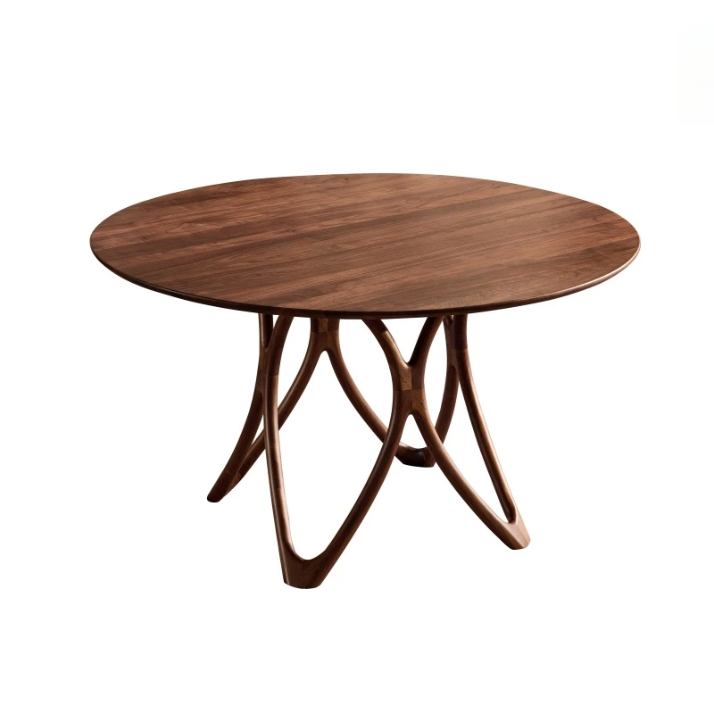 屿木良作北美黑胡桃木皇冠圆桌