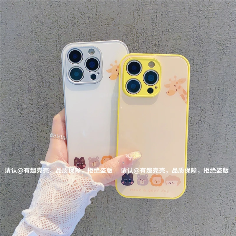 玻璃壳适用苹果16/iphone/华为荣耀/OPPO/VIVO/小米/手机壳爆款潮