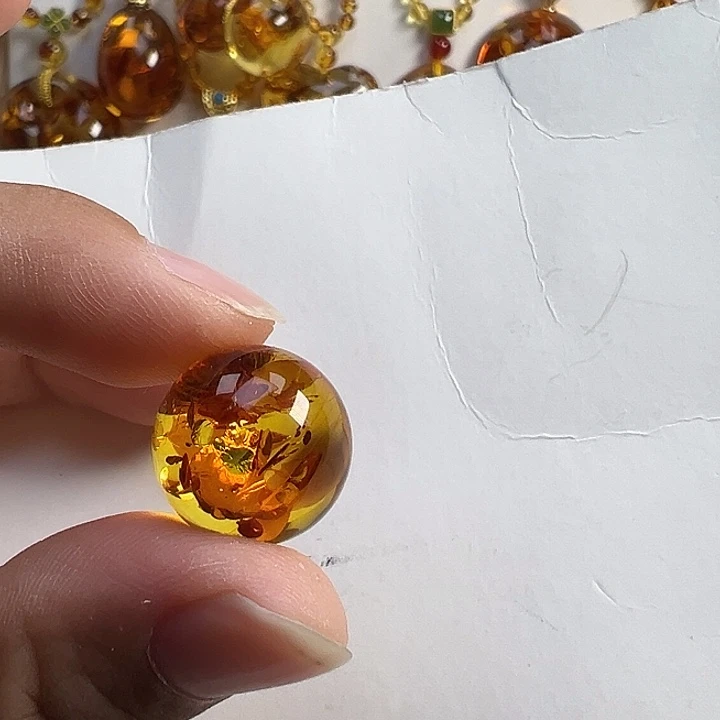 琥珀（花珀）未镶嵌项圈