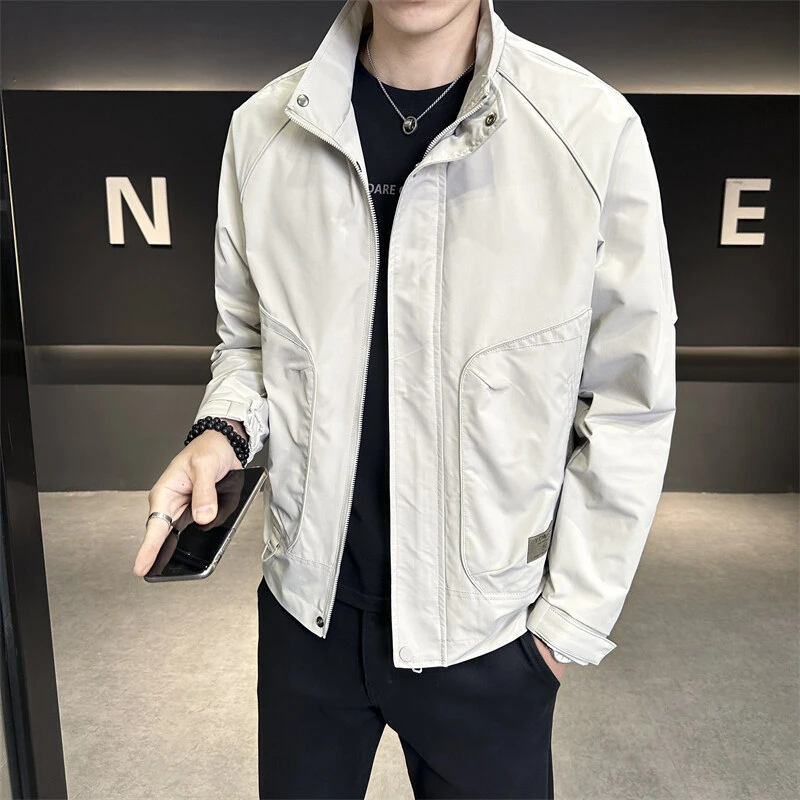 2025春秋季新款立领工装夹克外套时尚休闲百搭潮流高端百搭外套