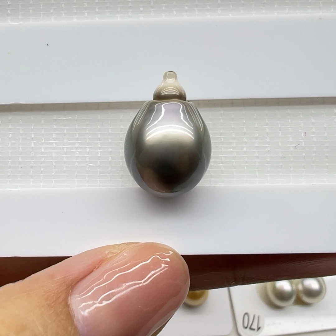 海水珍珠未镶嵌大溪地黑珍珠12+mm