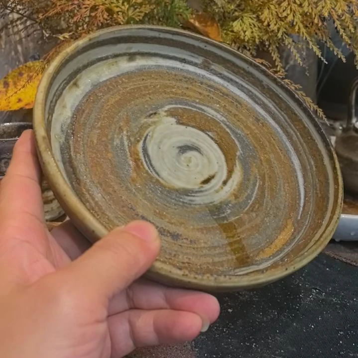 陶盘手工高温原矿窑变新品福利