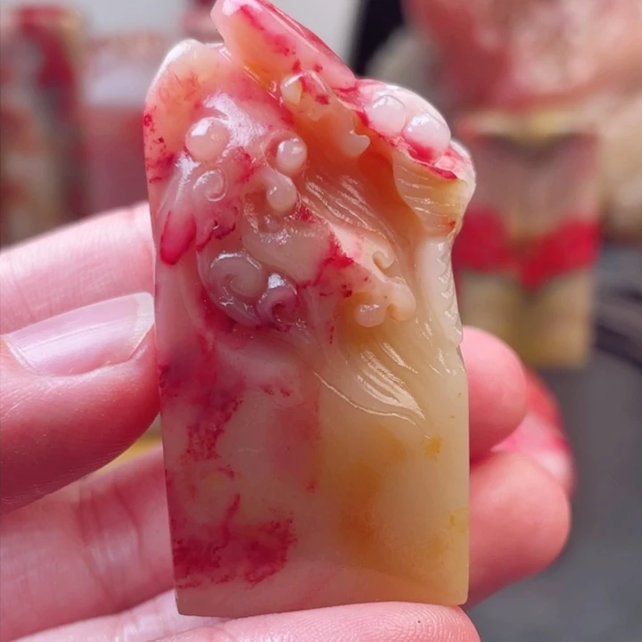 巴林鸡血石白玉地