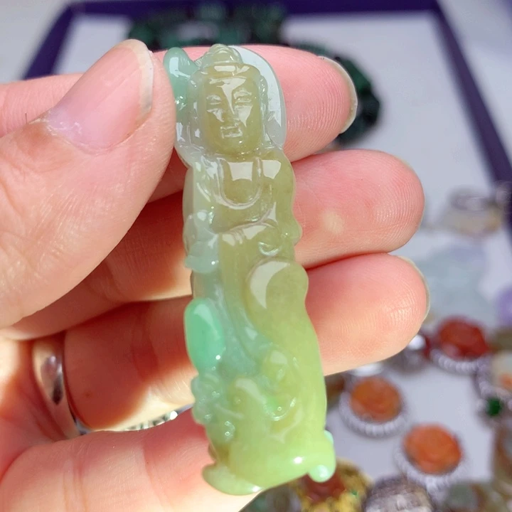 翡翠未镶嵌吊坠(不含链)