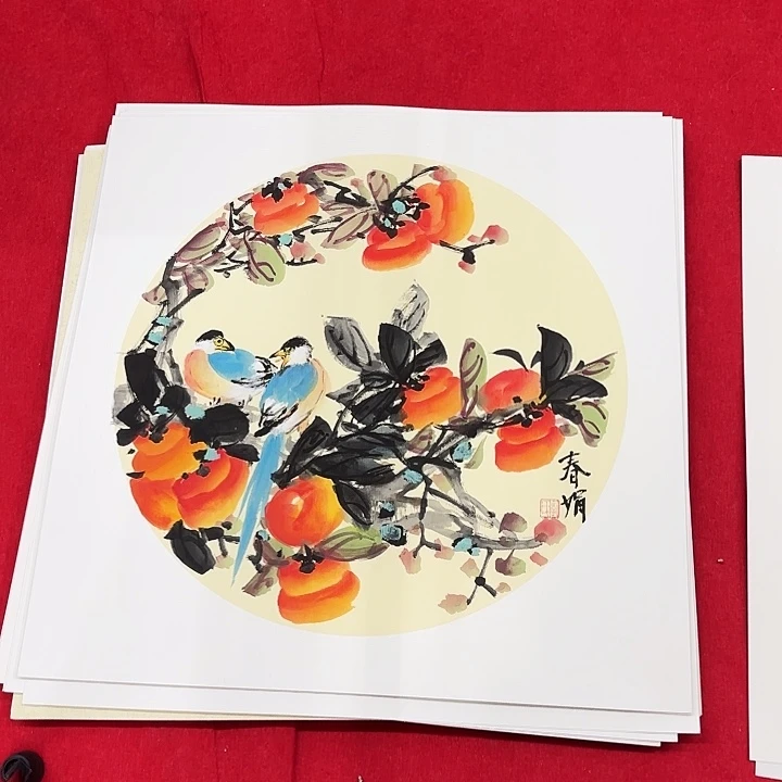 国画花鸟等图案和50.50