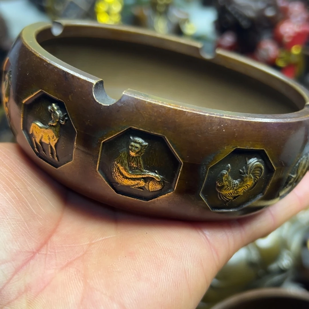 铜摆件欢迎欢迎你