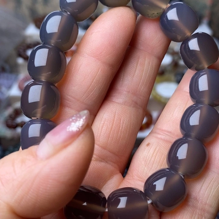 玛瑙/玉髓未镶嵌手链