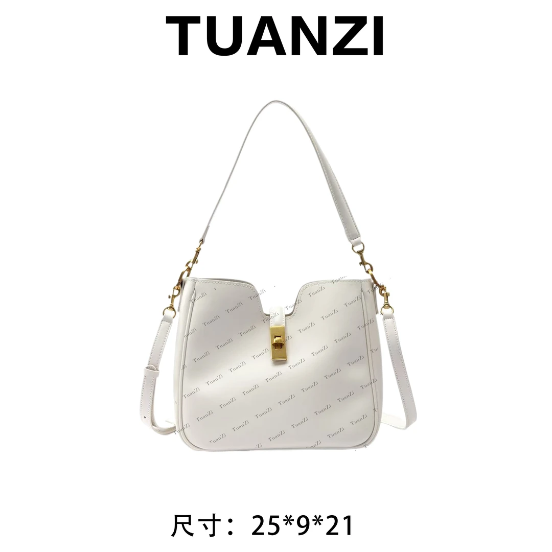 【25cm】手提斜挎腋下TUAN′ZI定制真皮女包 XKY-3228-白色