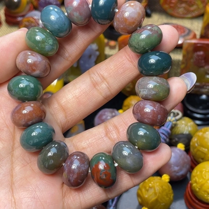 玛瑙/玉髓未镶嵌珠宝奇石尚品天然水草大手串888