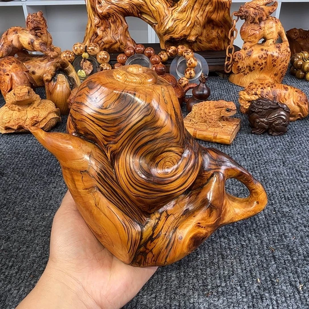 崖柏太行崖柏精品壶，精品坨子
