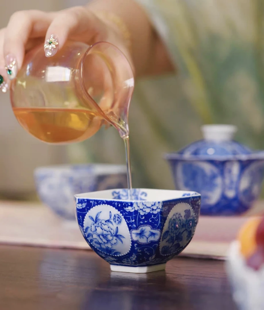 青樵轩四时光景四方杯