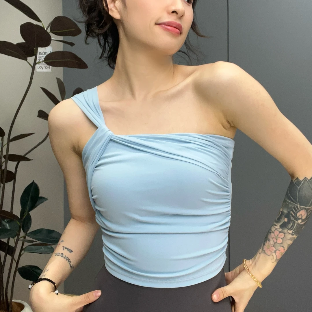 KELICOPY&NINGDIANDIAN 瑜伽背心女固定一体杯美背瑜伽