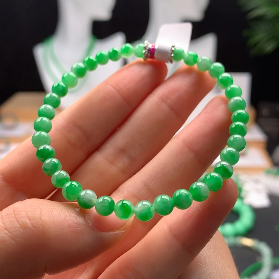 未镶嵌手串翡翠天然缅甸A货翡翠