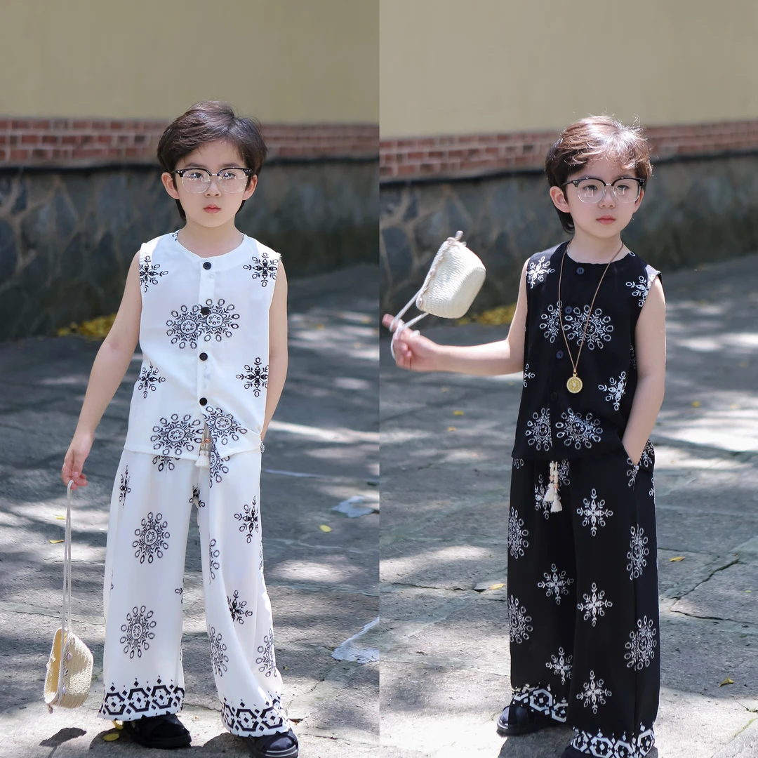 【现货】伟伟同款【空林晚】2025夏季新品背心长裤休闲套装WW0767