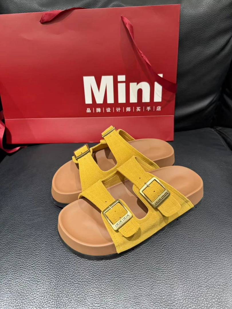 98010新款博肯托拖女款休闲夏季厚底平底露趾