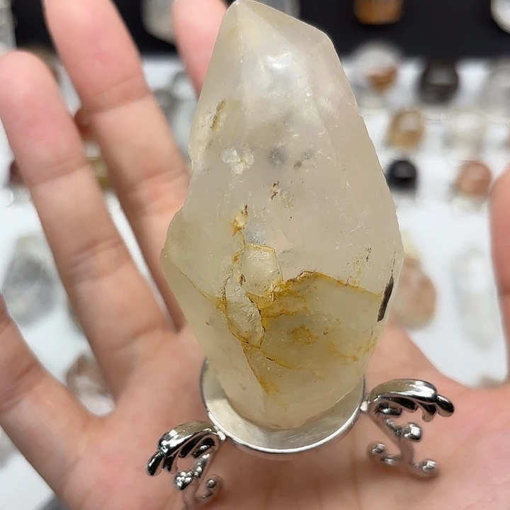 水晶颈饰未镶嵌闪灵钻手握/摆件71mm+