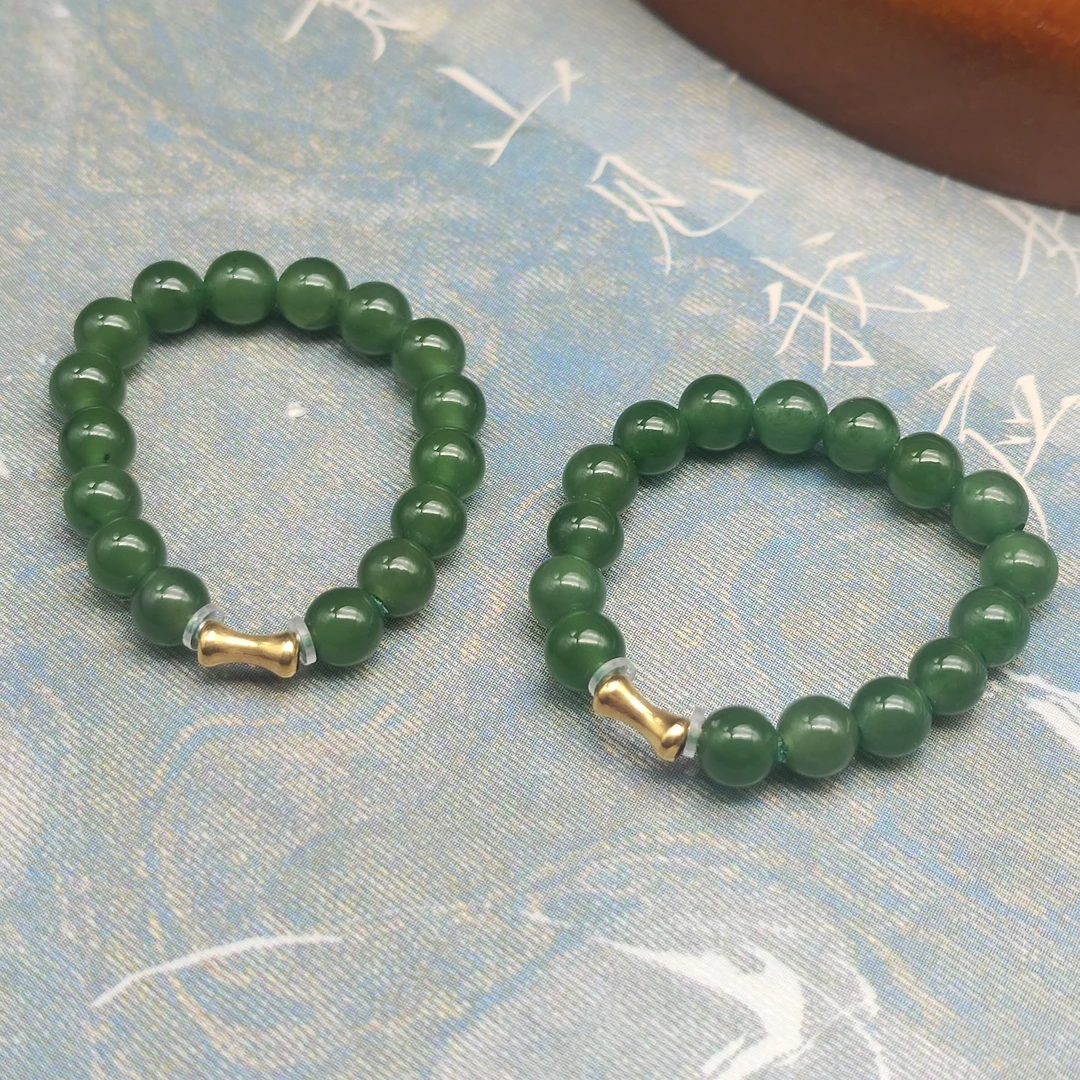 【老王好物优选】by532-天然和田玉碧玉戒圈多样性发一