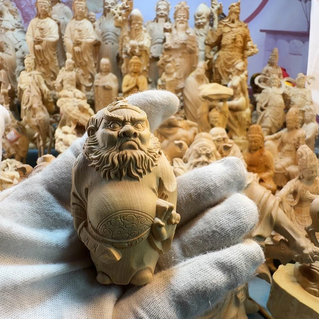 黄杨木厚*之小叶黄杨钟馗手把件