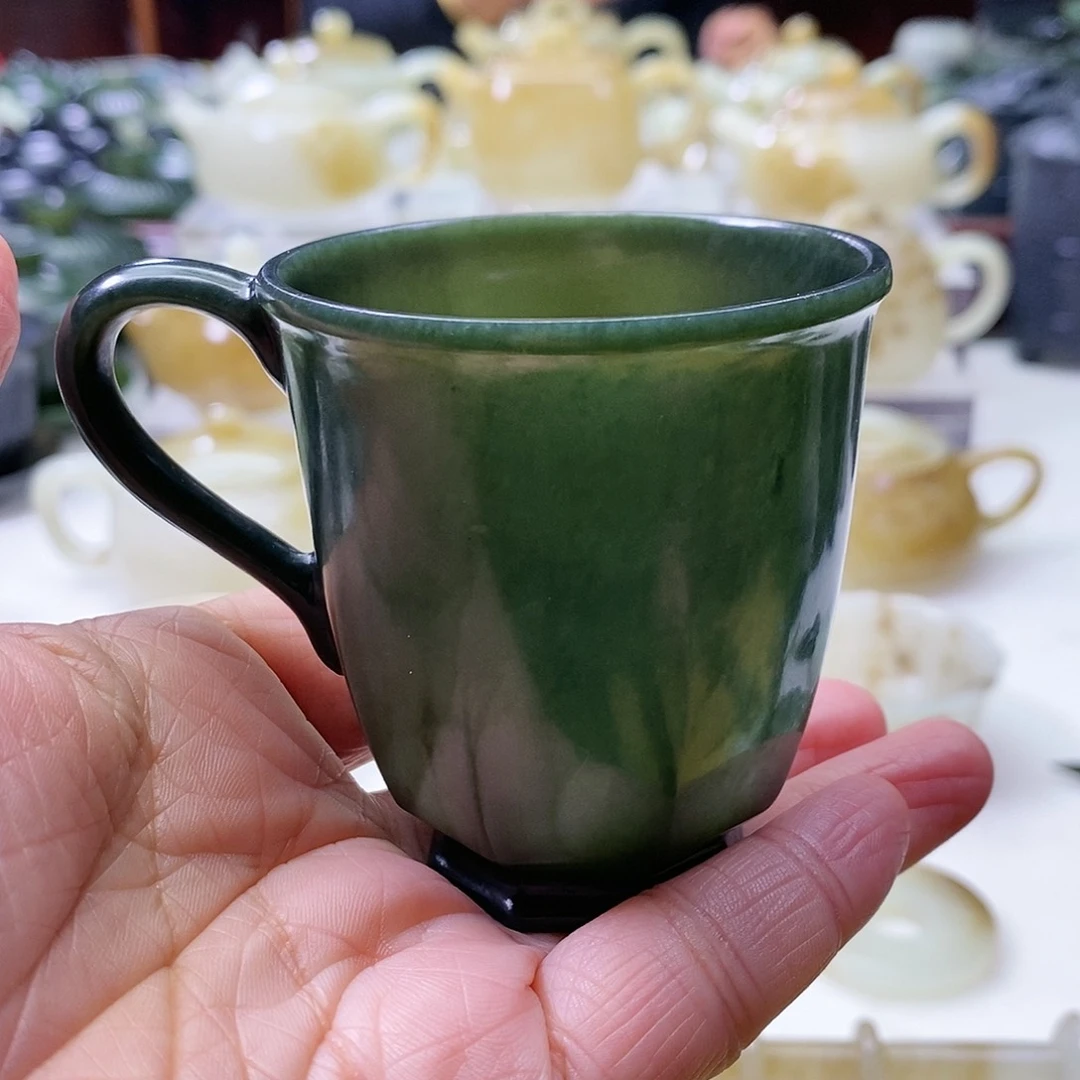 和田玉茶杯未镶嵌