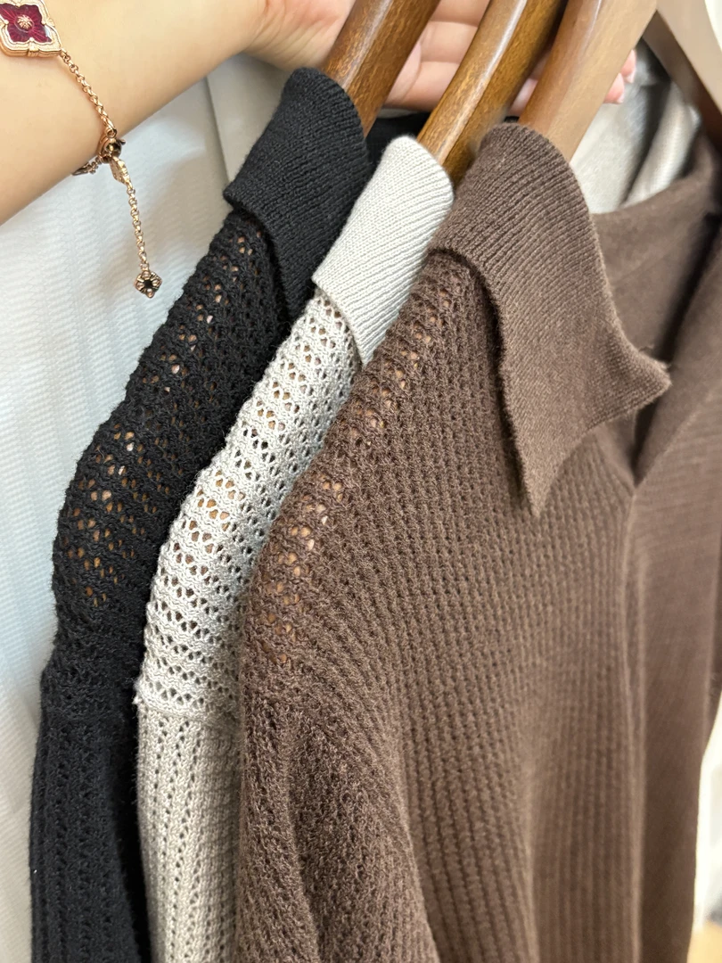 【直播专属】新贵!丝光羊毛桑蚕丝夏季针织衫