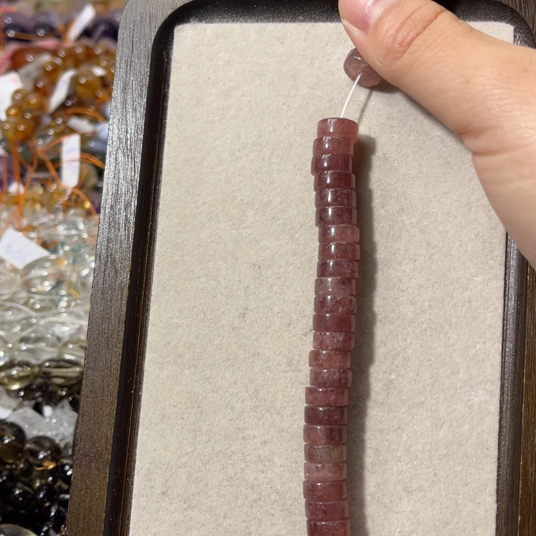 紫晶珠宝半成品银S925镶嵌草莓晶剁珠