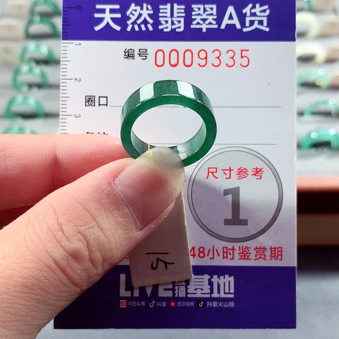 翡翠未镶嵌戒指15号