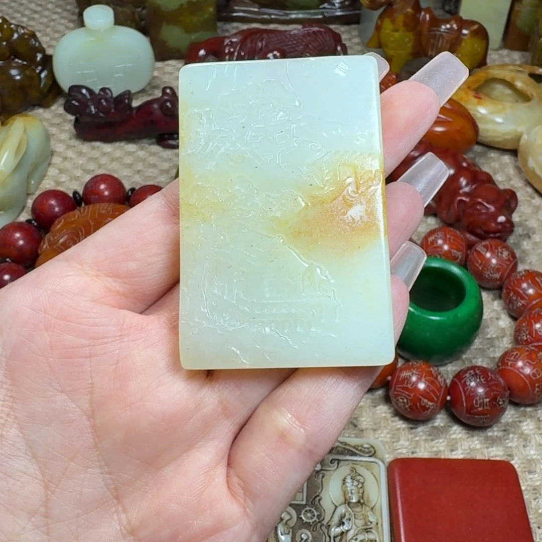 白玉菩提吊坠挂件