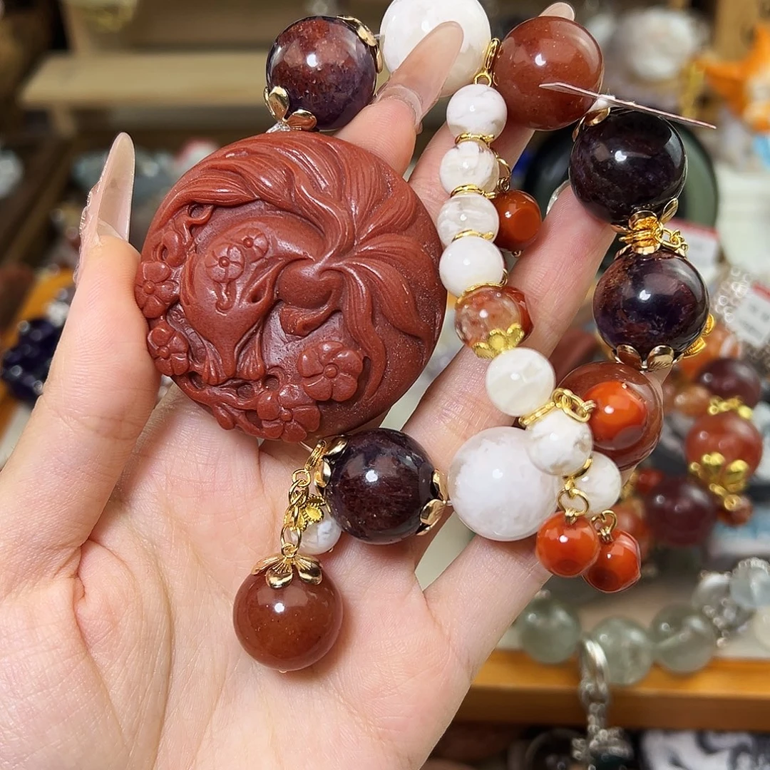 麦***子水晶手串合金水晶