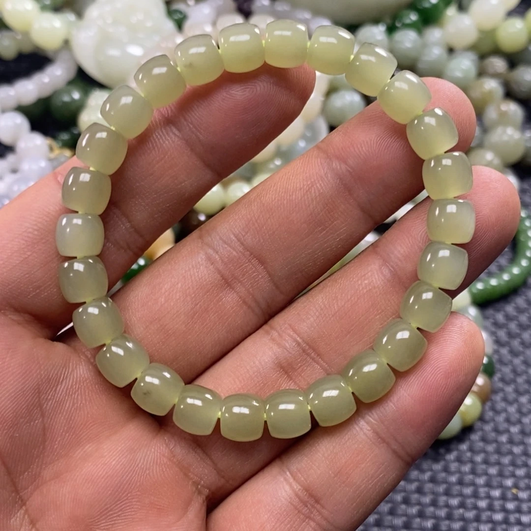 和田玉未镶嵌手链