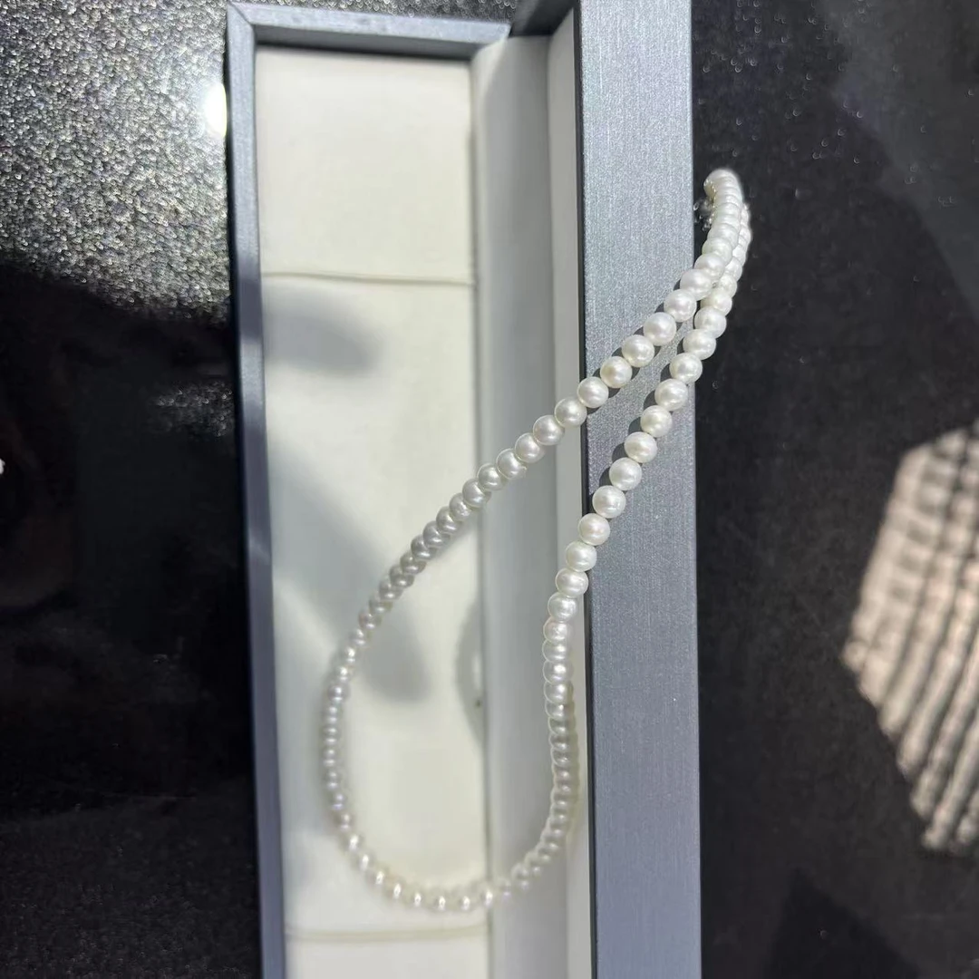 淡水珍珠项链4.5-5MM时尚百搭精致