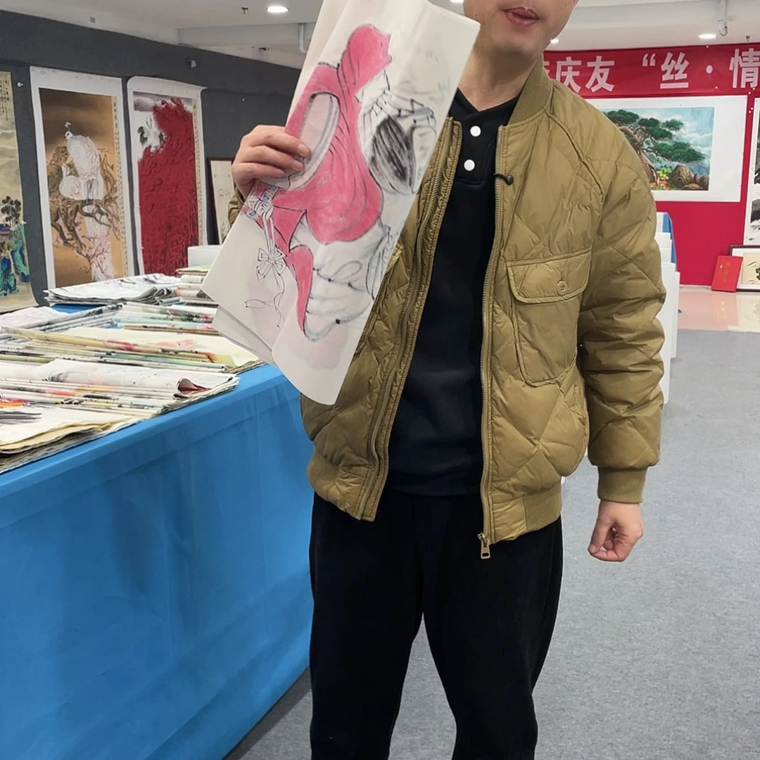 国画今天上午国画作品展示