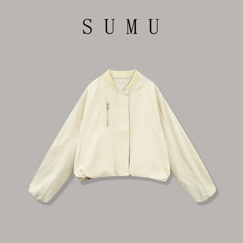 宿慕SUMU 女款外套 3-11 春季2025新款时尚百搭休闲外套M000LX