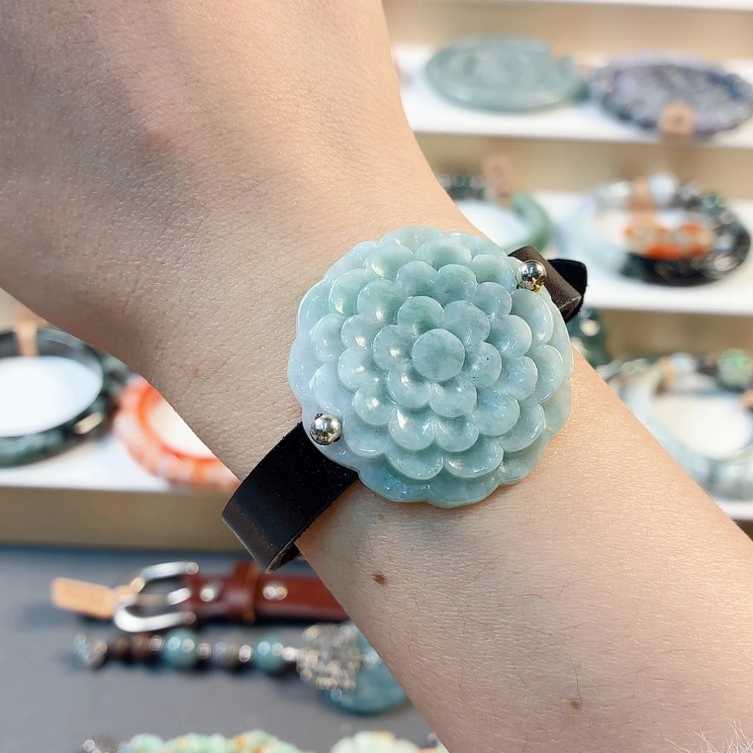 翡翠未镶嵌手链手串