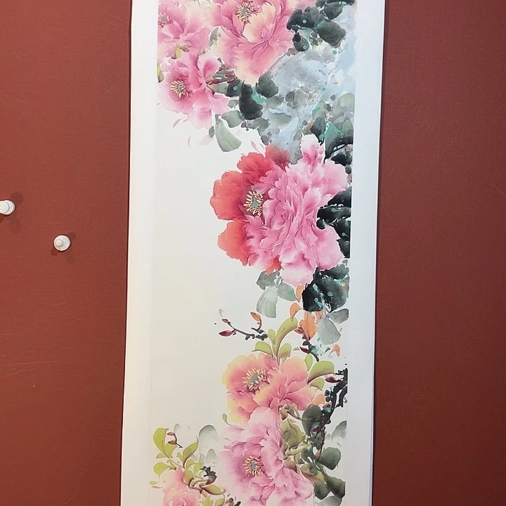 国画听兰老师花鸟