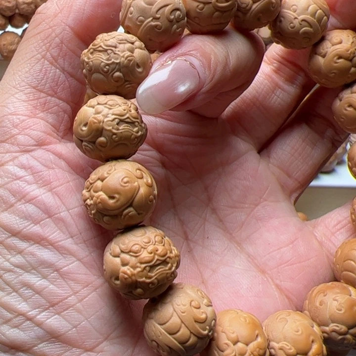 猴头核桃手串二等微瑕貔貅15-16
