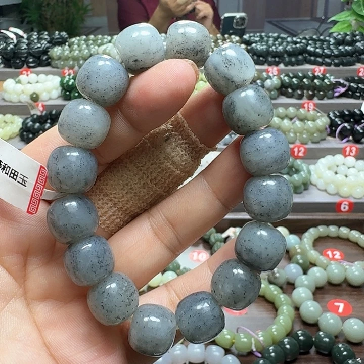 未镶嵌手链和田玉新疆青花老型卡14