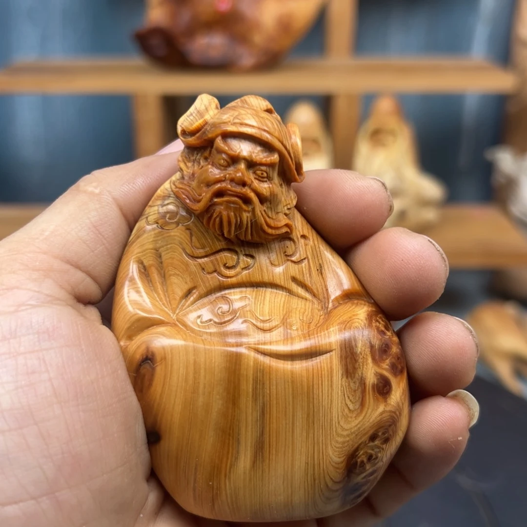 木顺***N崖柏木摆件手把件
