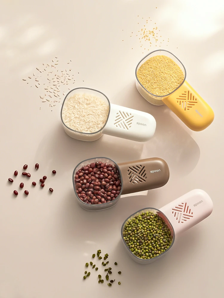 专利款家用防虫量勺多功能创意防潮挖米勺厨房用大容量带刻度神器