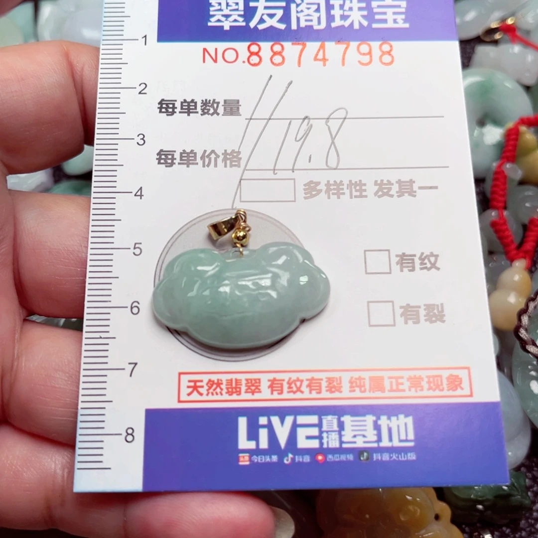 翡翠未镶嵌吊坠(不含链)