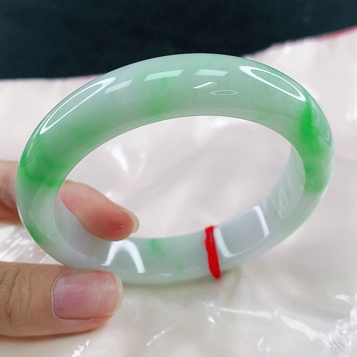 翡翠未镶嵌手镯圈57.8，58011